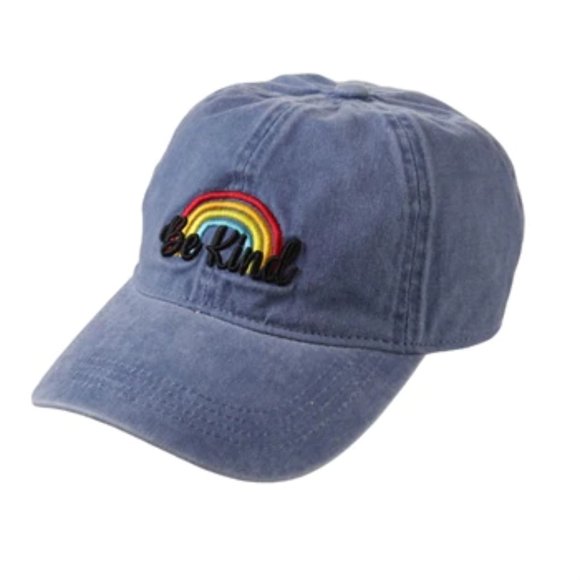 David and Young Accessories - NWT Be Kind Rainbow Baseball Hat